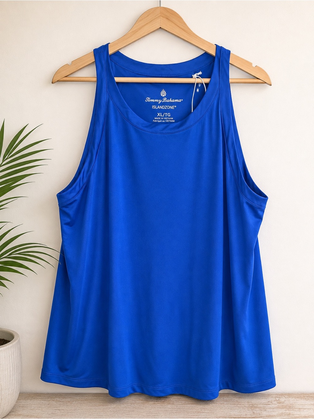 Tommy Bahama IslandZone Blue Performance Tank Top Women’s XL